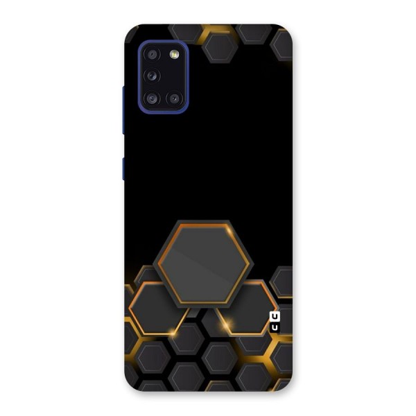 Black Gold Hexa Back Case for Galaxy A31