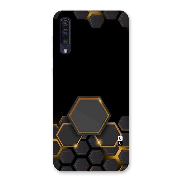 Black Gold Hexa Back Case for Galaxy A50