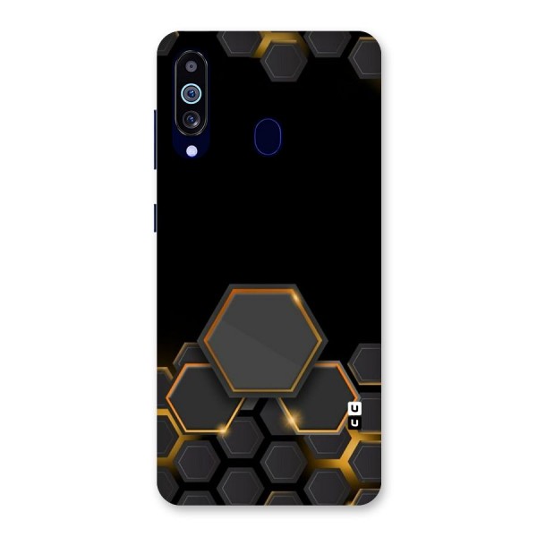 Black Gold Hexa Back Case for Galaxy A60