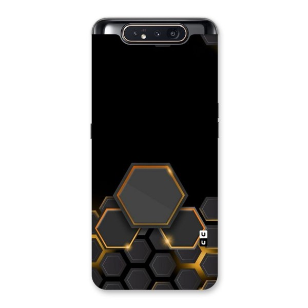 Black Gold Hexa Back Case for Galaxy A80