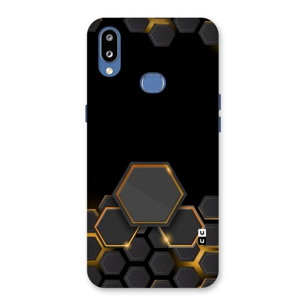 Black Gold Hexa Back Case for Galaxy M01s