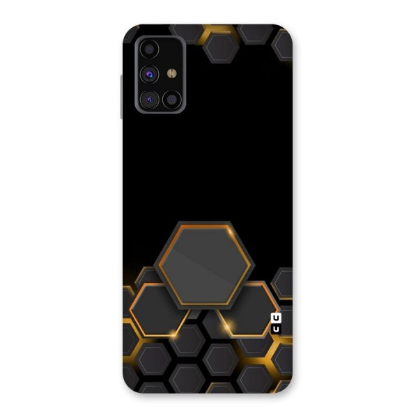 Black Gold Hexa Back Case for Galaxy M31s