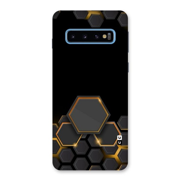 Black Gold Hexa Back Case for Galaxy S10