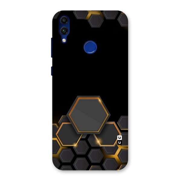 Black Gold Hexa Back Case for Honor 8C