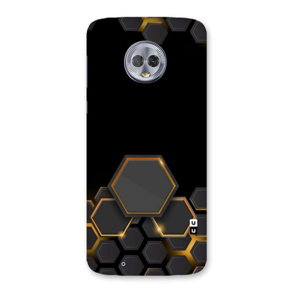 Black Gold Hexa Back Case for Moto G6