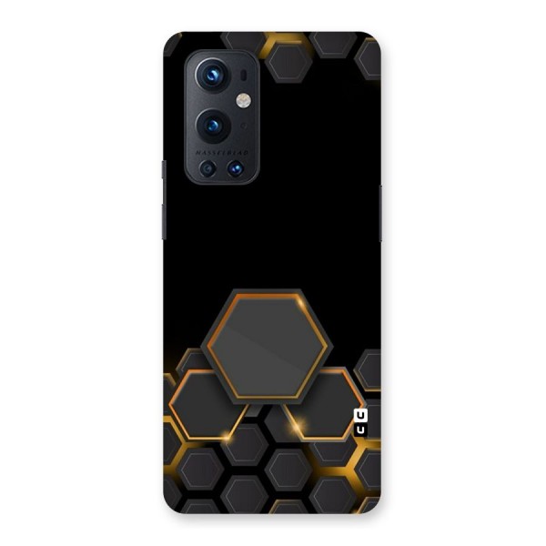 Black Gold Hexa Back Case for OnePlus 9 Pro