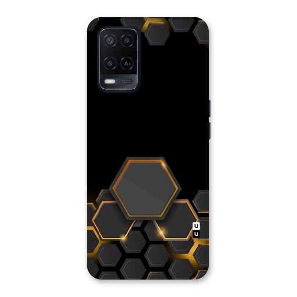 Black Gold Hexa Back Case for Oppo A54