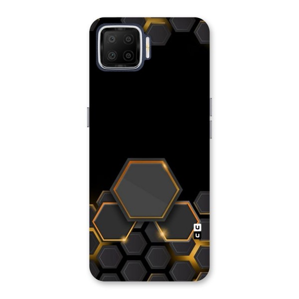 Black Gold Hexa Back Case for Oppo F17