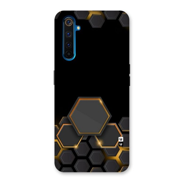 Black Gold Hexa Back Case for Realme 6 Pro