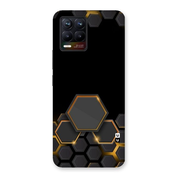 Black Gold Hexa Back Case for Realme 8