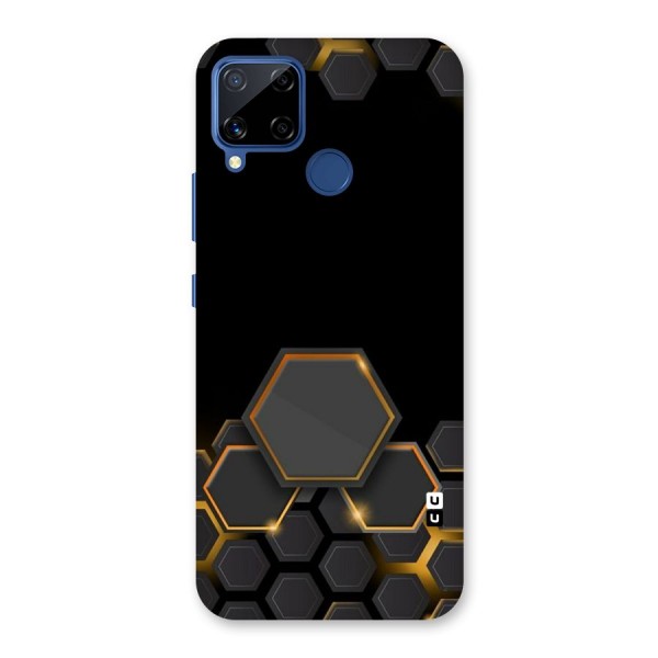 Black Gold Hexa Back Case for Realme C15