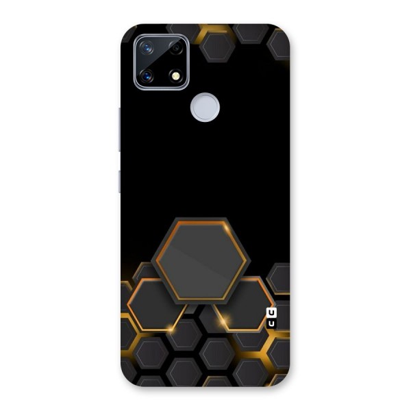 Black Gold Hexa Back Case for Realme Narzo 20