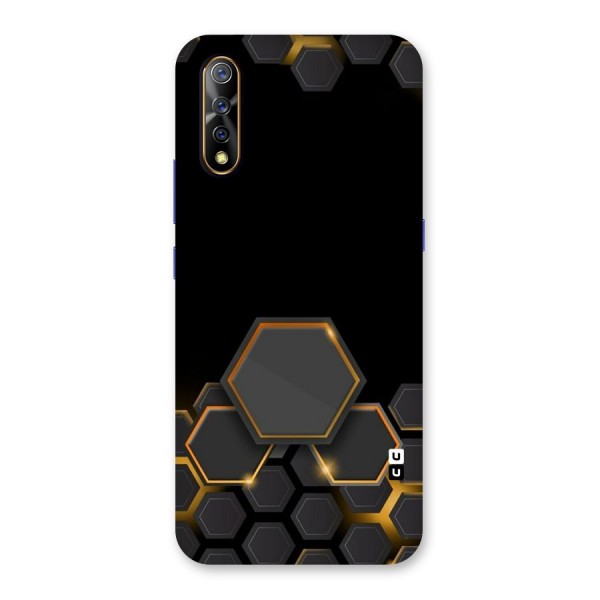 Black Gold Hexa Back Case for Vivo S1