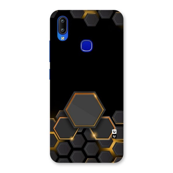 Black Gold Hexa Back Case for Vivo Y91