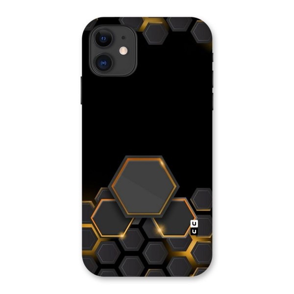 Black Gold Hexa Back Case for iPhone 11