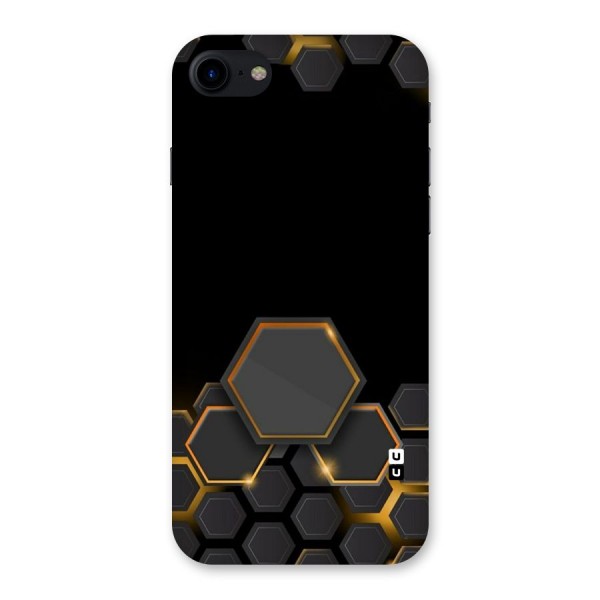 Black Gold Hexa Back Case for iPhone SE 2020