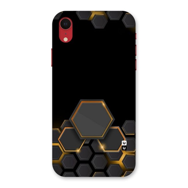 Black Gold Hexa Back Case for iPhone XR