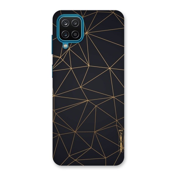 Black Golden Lines Back Case for Galaxy F12