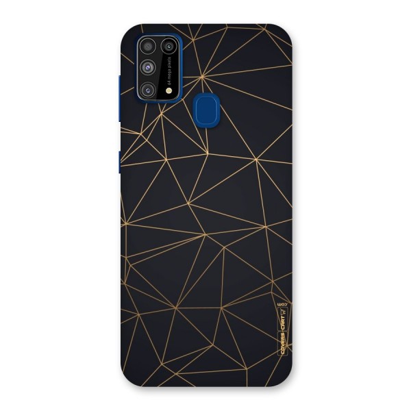 Black Golden Lines Back Case for Galaxy F41