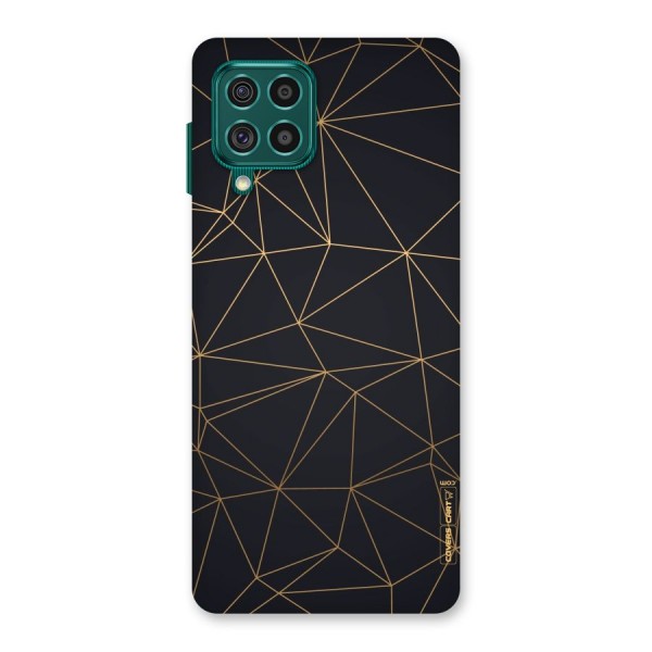 Black Golden Lines Back Case for Galaxy F62