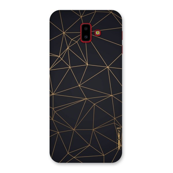 Black Golden Lines Back Case for Galaxy J6 Plus