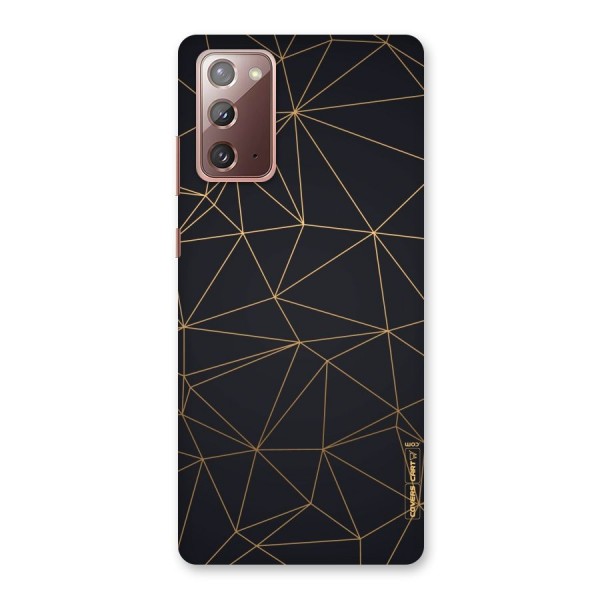 Black Golden Lines Back Case for Galaxy Note 20