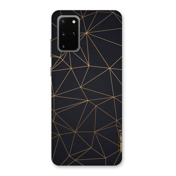 Black Golden Lines Back Case for Galaxy S20 Plus