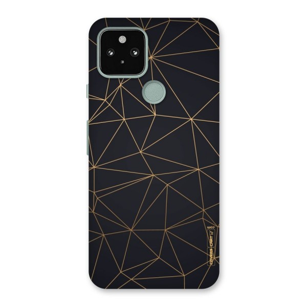 Black Golden Lines Back Case for Google Pixel 5