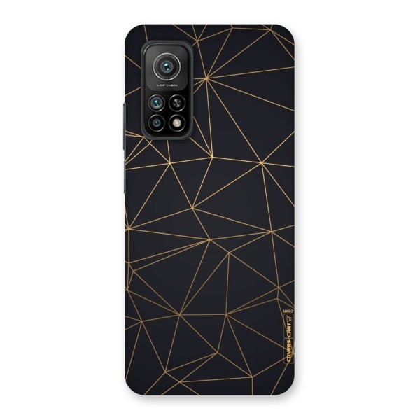 Black Golden Lines Back Case for Mi 10T 5G