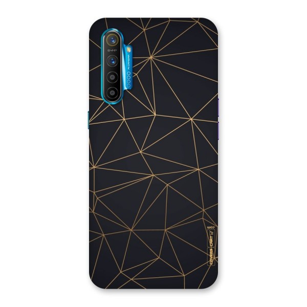 Black Golden Lines Back Case for Realme XT