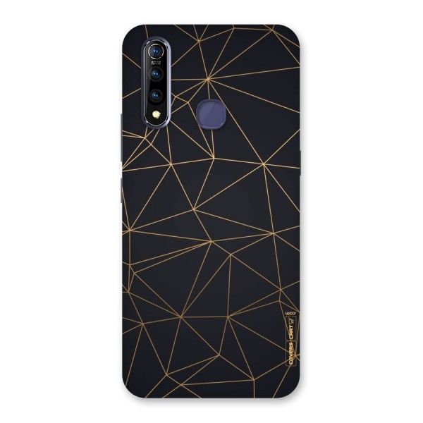 Black Golden Lines Back Case for Vivo Z1 Pro