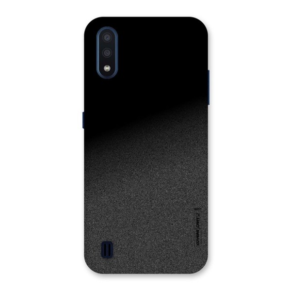 Black Grey Noise Fusion Back Case for Galaxy M01