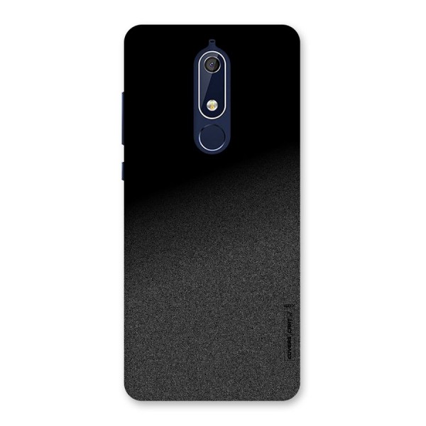 Black Grey Noise Fusion Back Case for Nokia 5.1