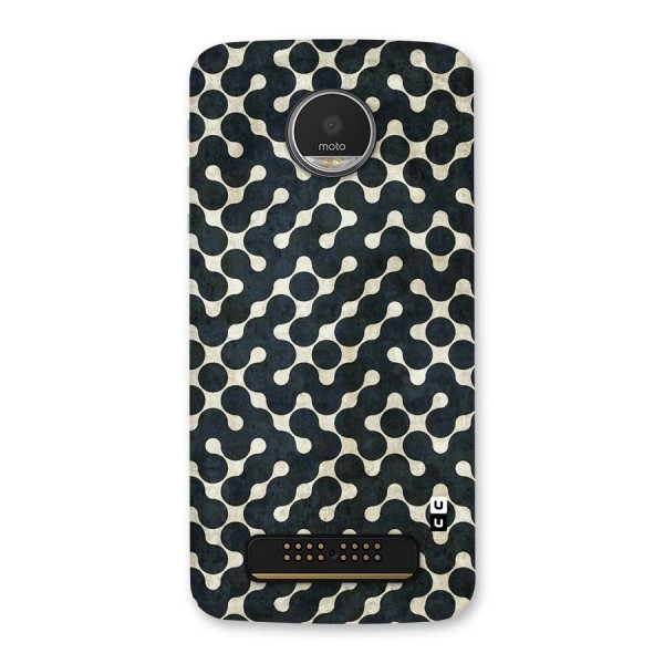 Black Maze Design Back Case for Moto Z Play