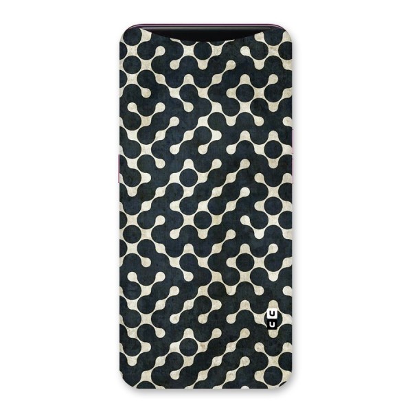 Black Maze Design Back Case for Oppo Find X