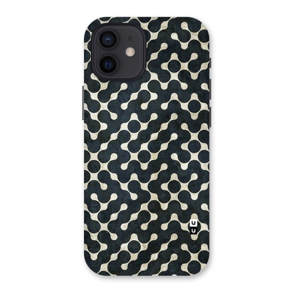 Black Maze Design Back Case for iPhone 12