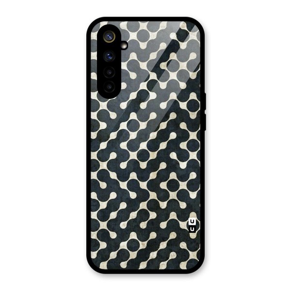 Black Maze Design Glass Back Case for Realme 6i