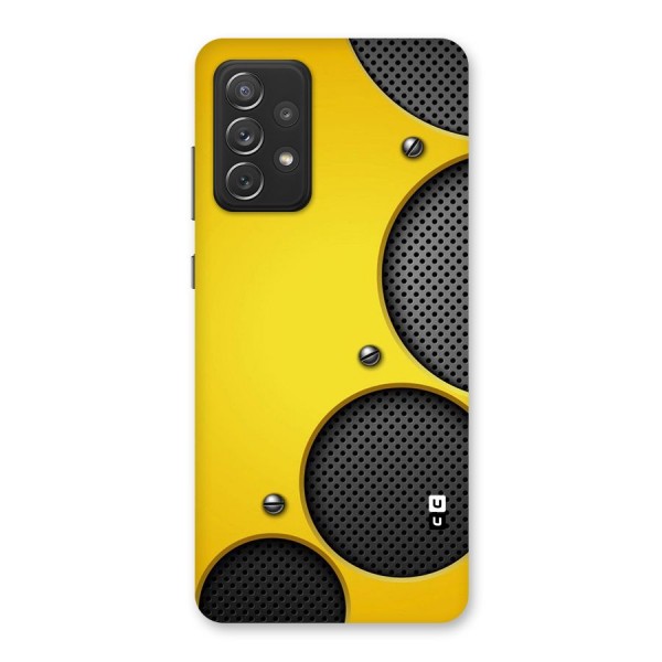 Black Net Yellow Back Case for Galaxy A72