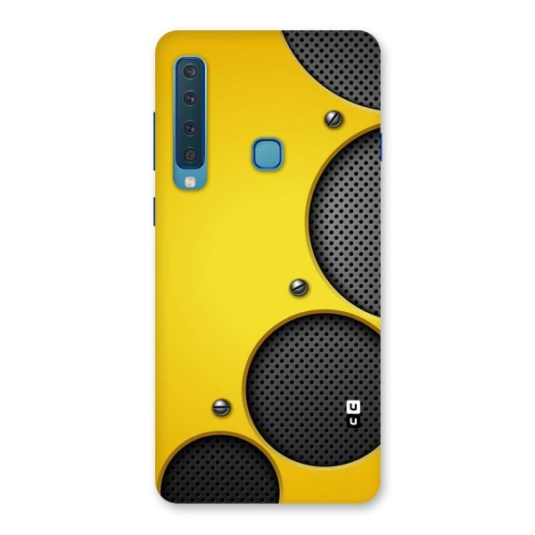 Black Net Yellow Back Case for Galaxy A9 (2018)