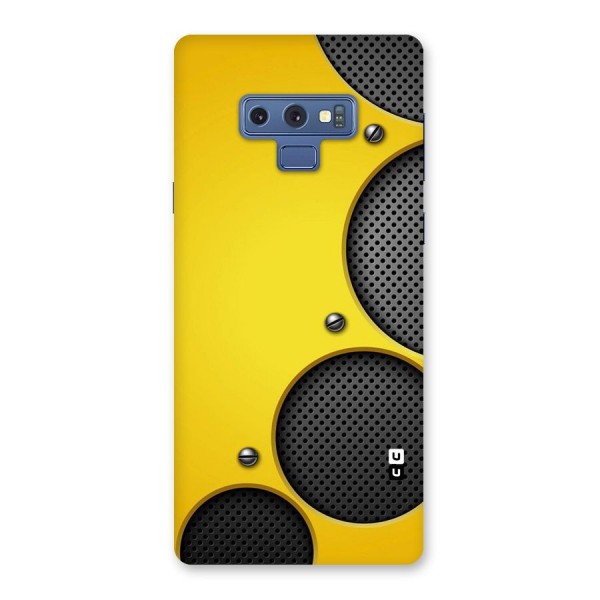 Black Net Yellow Back Case for Galaxy Note 9