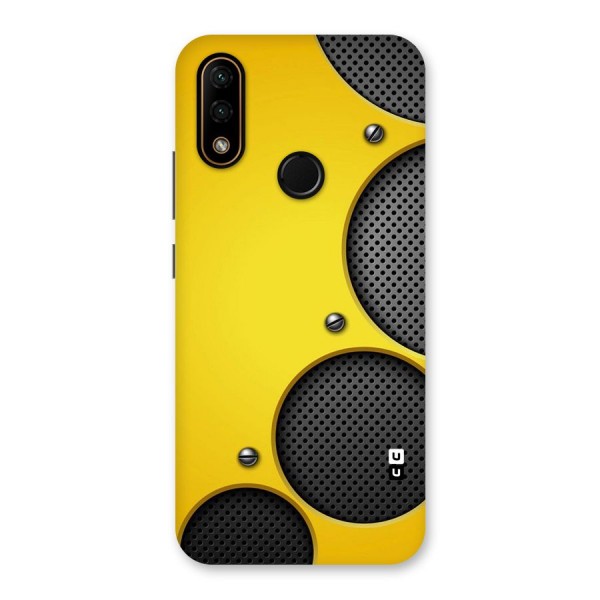 Black Net Yellow Back Case for Lenovo A6 Note