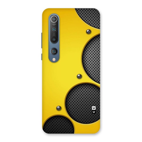 Black Net Yellow Back Case for Mi 10