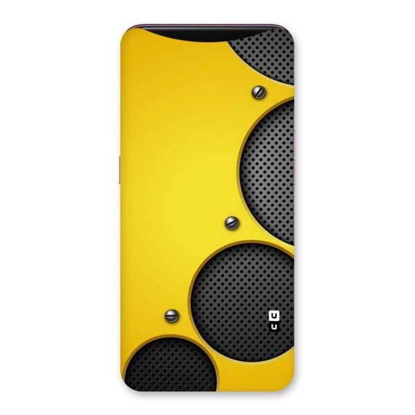 Black Net Yellow Back Case for Oppo Find X