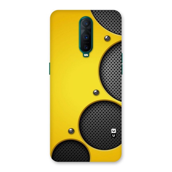 Black Net Yellow Back Case for Oppo R17 Pro