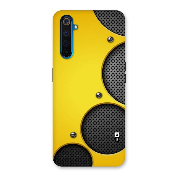 Black Net Yellow Back Case for Realme 6 Pro