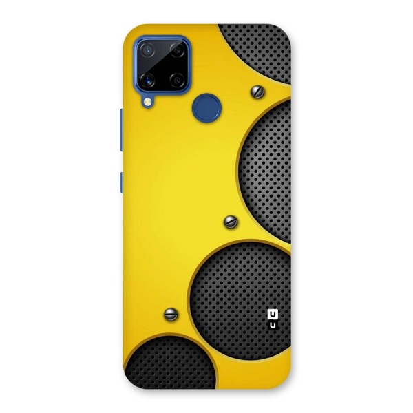 Black Net Yellow Back Case for Realme C12