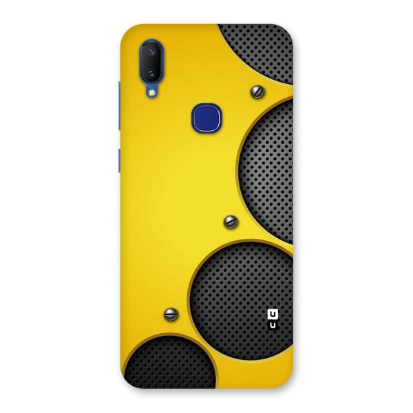 Black Net Yellow Back Case for Vivo V11