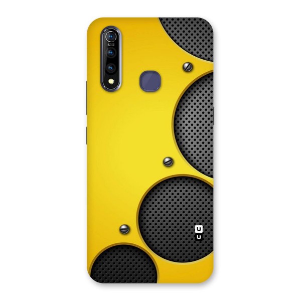 Black Net Yellow Back Case for Vivo Z1 Pro