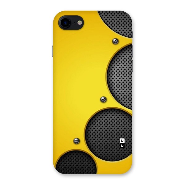 Black Net Yellow Back Case for iPhone SE 2020