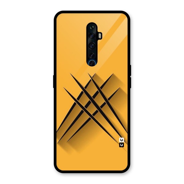 Black Paws Glass Back Case for Oppo Reno2 Z